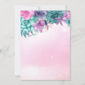 Etnische  zeemeermin baby onder de zeeen douche kaart (Achterkant)