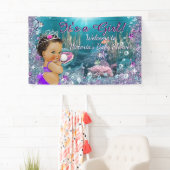 Etnische Zeemeermin Baby shower Banner (Insitu)