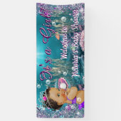Etnische Zeemeermin Baby shower Banner (Verticaal)