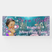 Etnische Zeemeermin Baby shower Banner (Horizontaal)