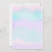 Etnische Zeemeermin Baby shower Glitter Tail Kaart (Achterkant)