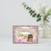 Etnische Zeemeermin Baby shower Luier Raffle Ticke Informatiekaartje (Staand voorkant)