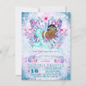 Etnische Zeemeermin Baby Shower Uitnodigingen (Voorkant)