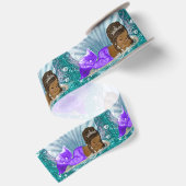Etnische Zeemeermin Babyshower Lint (Achterkant)