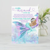 Etnische Zeemeermin Mail Baby Shower Kaart (Staand voorkant)