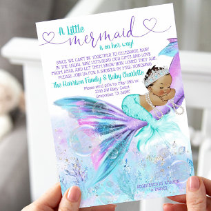 Etnische Zeemeermin Mail Baby Shower Kaart