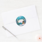 Etnische Zeemeermin Meisje Baby shower Stickers (Envelop)