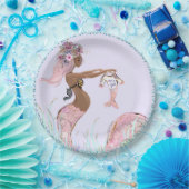 Etnische Zeemeermin Moeder Baby shower Papier Bord (Feest)