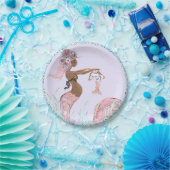 Etnische Zeemeermin Moeder Baby shower Papier Bord (Feest)