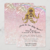 Etnische zeemeerminnen onder het Zee Baby Girl Sho Kaart (Voorkant / Achterkant)