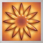 Etnische zon. Geometrische gradiëntelementen. Poster (Voorkant)