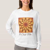 Etnische zon. Geometrische verlooptextuur. T-shirt (Voorkant)