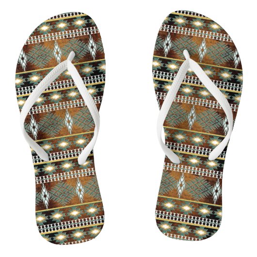 etnische zuidoosten teenslippers (Voetbed)