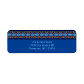 Etnische Zuidwest geometrische ontwerpetiket Etiket (Voorkant)