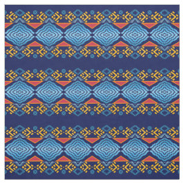 Etnische Zuidwestelijke Geometrische Stripes Navy Stof