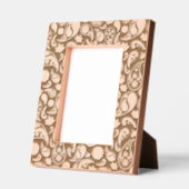 Etnische zwart-witte Paisley Bloemen Gegraveerde Lijstjes (Links)