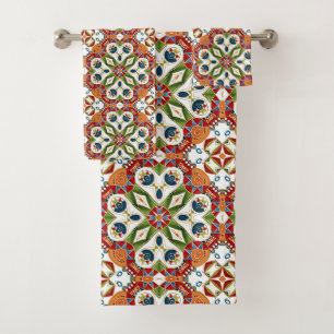etnisches Arabisch oosters ornament vintage Bad Handdoek