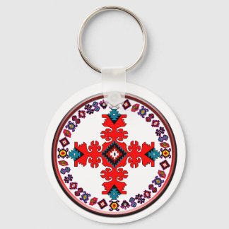 etno cross-metal afdruk drievoudig mapje laptop sl sleutelhanger