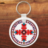 etno cross-metal afdruk drievoudig mapje laptop sl sleutelhanger (Voorkant)