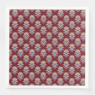 etno geometrisch paisley bloemmotief naadloos patr servet