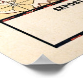 Etnografische weergave van Tsjechoslav vintage Poster (Hoek)