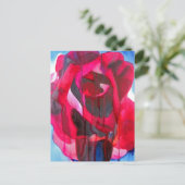 Etoile de Holland modern roos originele kunst Briefkaart (Staand voorkant)