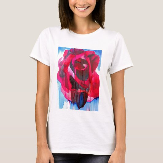 Etoile de Holland modern roos originele kunst T-shirt (Voorkant)