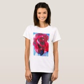 Etoile de Holland modern roos originele kunst T-shirt (Voorkant volledig)