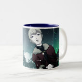 Étoile d'hiver tweekleurige koffiemok (Voorkant rechts)