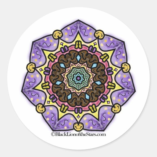 Etoile Mandala Sticker (Voorkant)