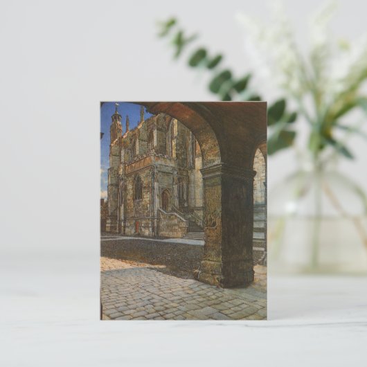 Eton College Chapel door Anna Alma Tadema Briefkaart (Staand voorkant)