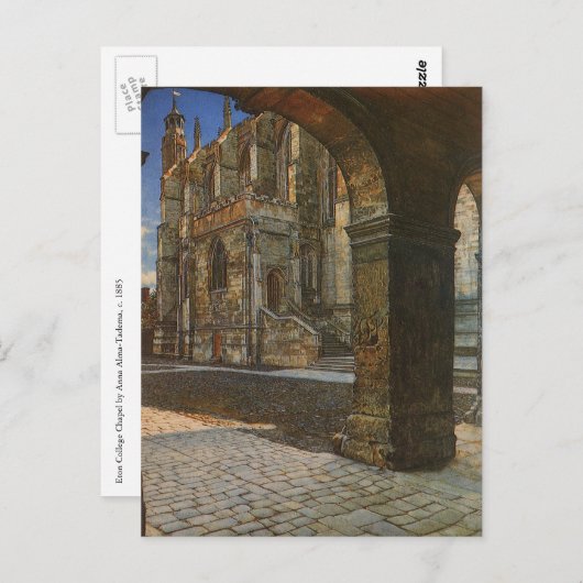 Eton College Chapel door Anna Alma Tadema Briefkaart (Voorkant / Achterkant)