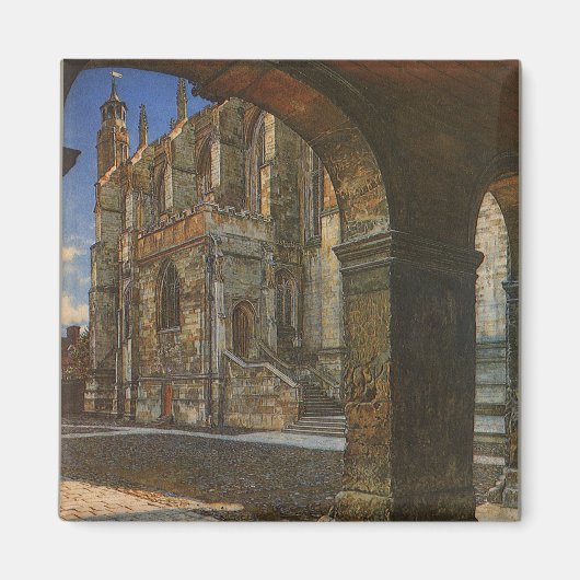 Eton College Chapel door Anna Alma Tadema Magneet (Voorkant)