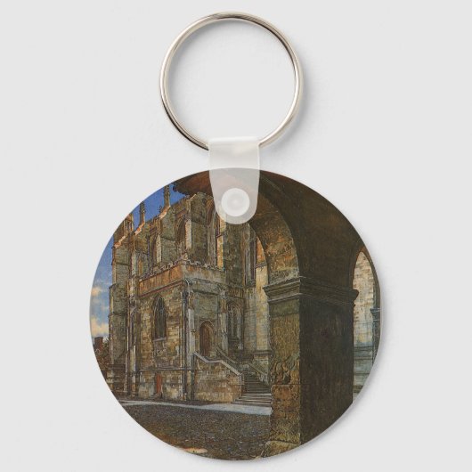 Eton College Chapel door Anna Alma Tadema Sleutelhanger (Voorkant)
