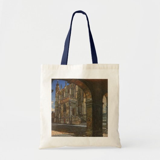 Eton College Chapel door Anna Alma Tadema Tote Bag (Voorkant)