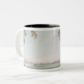 Eton College en Windsor uit de speelvelden Tweekleurige Koffiemok (Voorkant links)