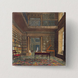 Eton College Library van 'Geschiedenis van Eton Co Vierkante Button 5,1 Cm