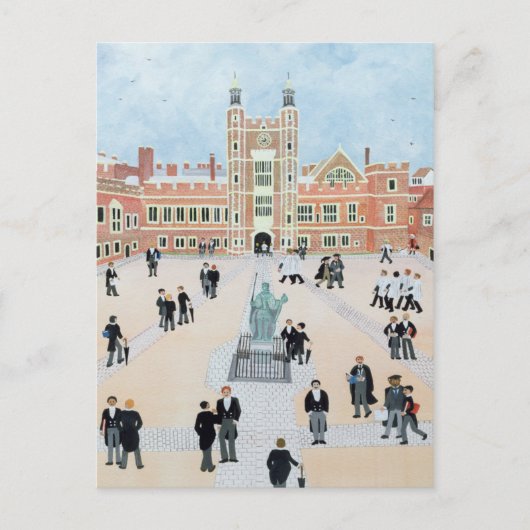 Eton College School Yard 1991 Briefkaart (Voorkant)