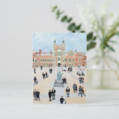 Eton College School Yard 1991 Briefkaart (Staand voorkant)