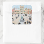 Eton College School Yard 1991 Vierkante Sticker (Tas)