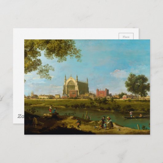 Eton College van Canaletto (1754) Briefkaart (Voorkant / Achterkant)