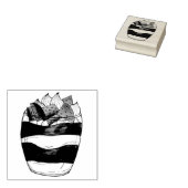 Eton Mess Strawberry Meringue UK Britse dessert Rubberstempel (Gestempeld)