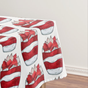 Eton Mess Strawberry Meringue UK Britse dessert Tafelkleed