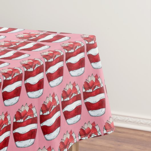 Eton Mess Strawberry Meringue UK Britse dessert Tafelkleed (Voorbeeld)