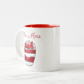 Eton Mess Strawberry Meringue UK Britse dessert Tweekleurige Koffiemok (Voorkant links)