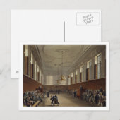 Eton School Room, van de "History of Eton College" Briefkaart (Voorkant / Achterkant)