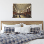 Eton School Room, van de "History of Eton College" Canvas Afdruk (Insitu (Slaapkamer))