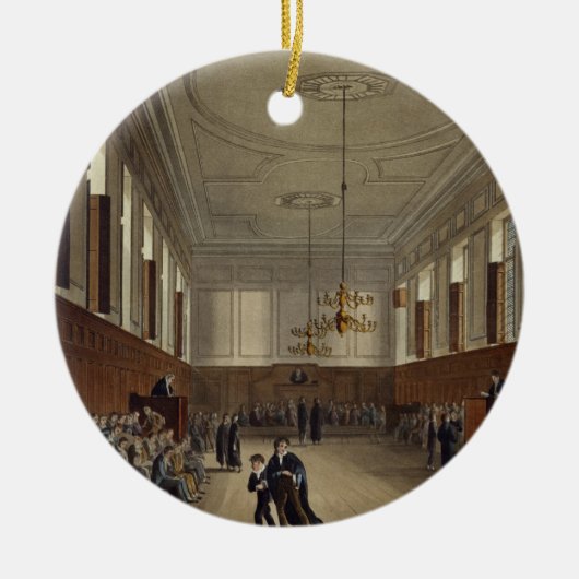 Eton School Room, van de "History of Eton College" Keramisch Ornament (Voorkant)