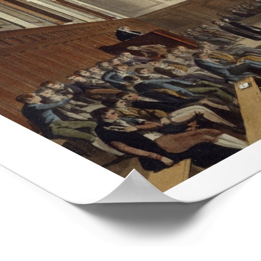 Eton School Room, van de "History of Eton College" Poster (Hoek)