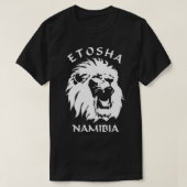 Etosha Nationaal Park Namibië Leeuw Gezicht T-shirt (Design voorkant)